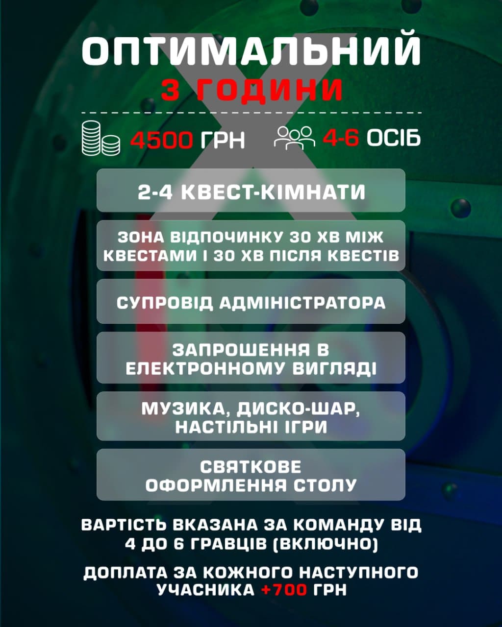 День народження під ключ. Кімната відпочинку RelaXroom Дніпро